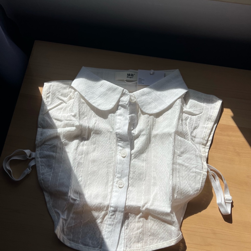 White Button-Up Collar